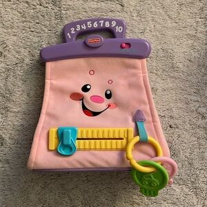 Fisher Price Take Along 1st Purse Toddler Toy  face pink
Carry